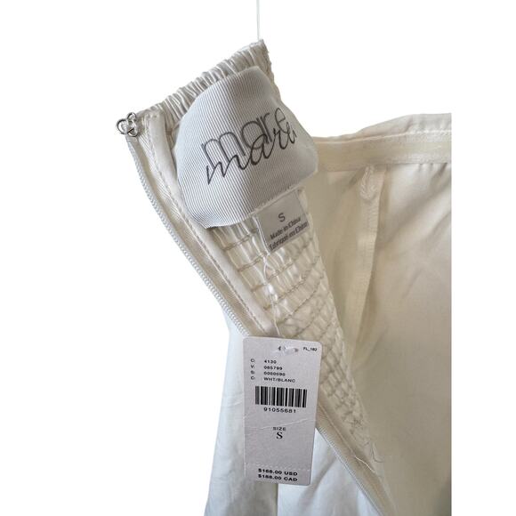 MARE MARE BY ANTHROPOLOGIE NWT Strapless Seamed A-Line Midi Dress Sz Small Bride - Picture 11 of 14